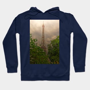 Eiffel Tower, Paris Between The Trees Hoodie